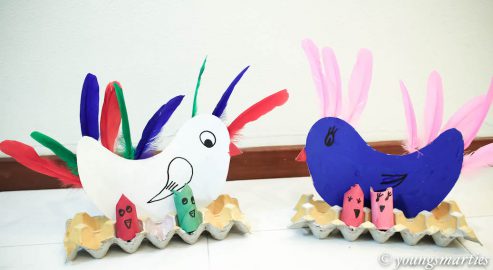 Our little chicky craft for CNY