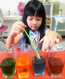 Rainbow Water Experiment