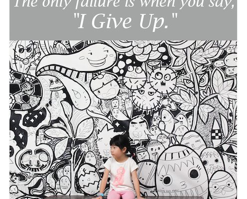 Teaching your child that failure is a success!