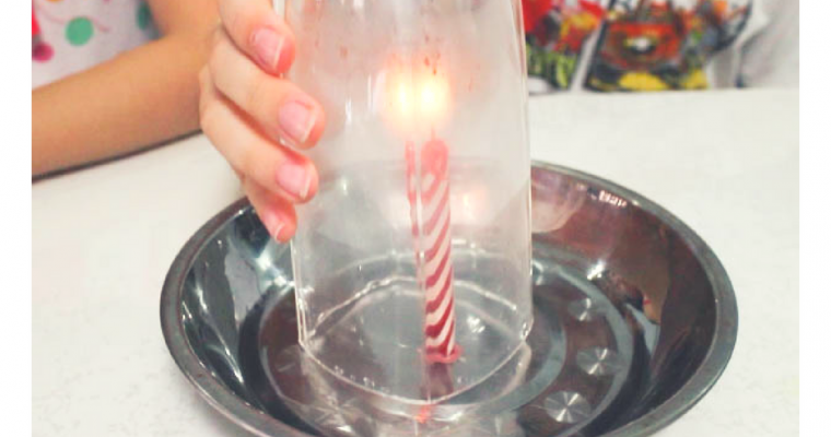 Science Experiment for kids – Underwater candle
